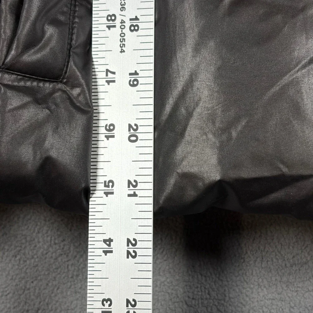 Ozark Trail Puffer Jacket Youth Size L (10-12) Black Hooded Full Zip